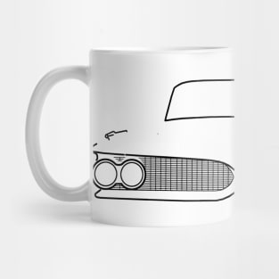 Pontiac Bonneville 1959 classic car black outline graphic Mug